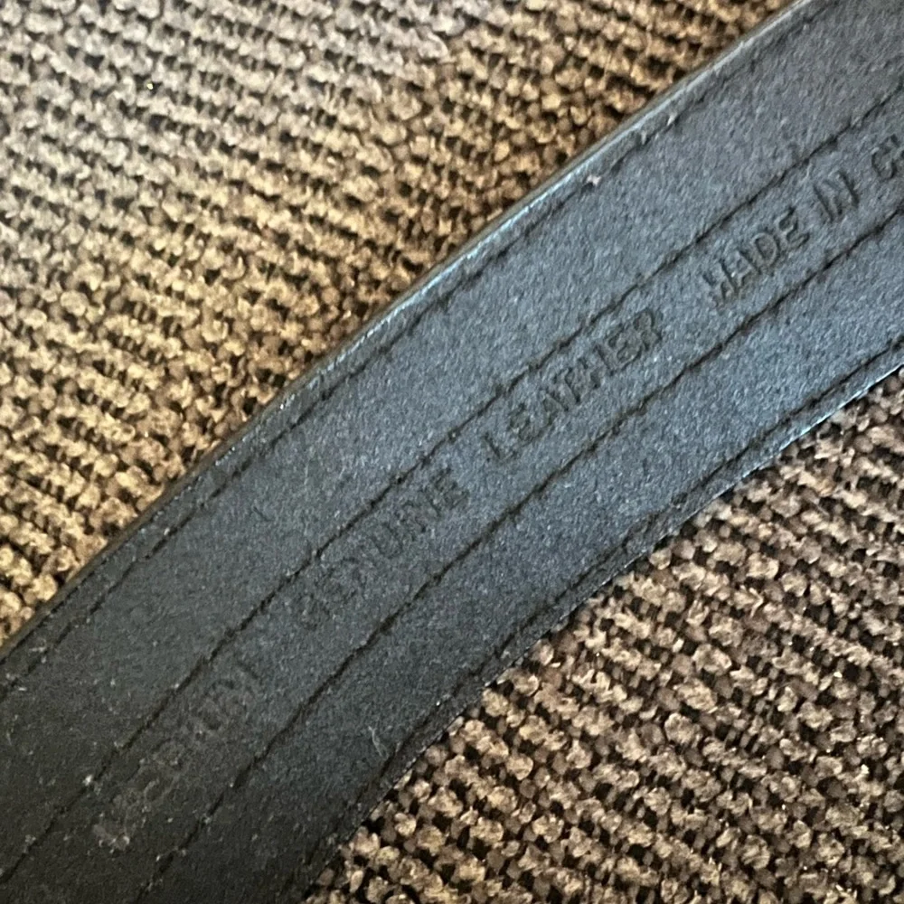 Guess Black Genuine Leather Belt